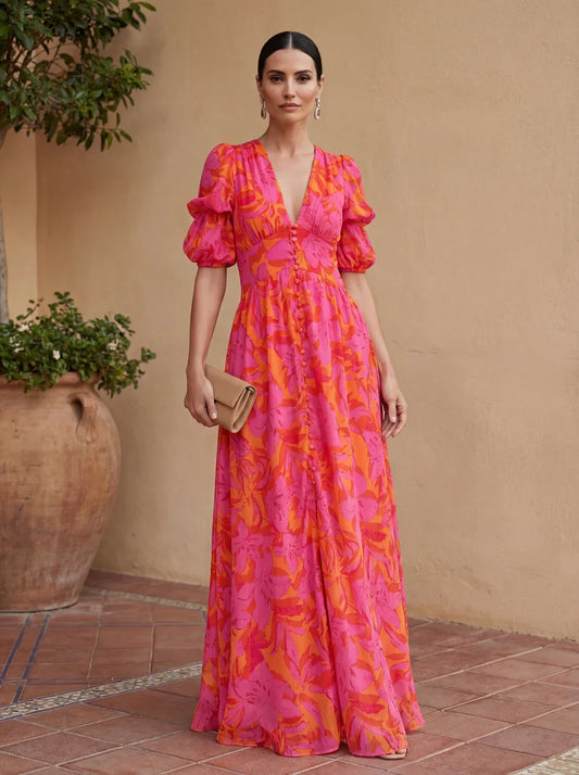 Roaa | Robe Maxi Éclat Solaire (ÉDITION LIMITÉE!)